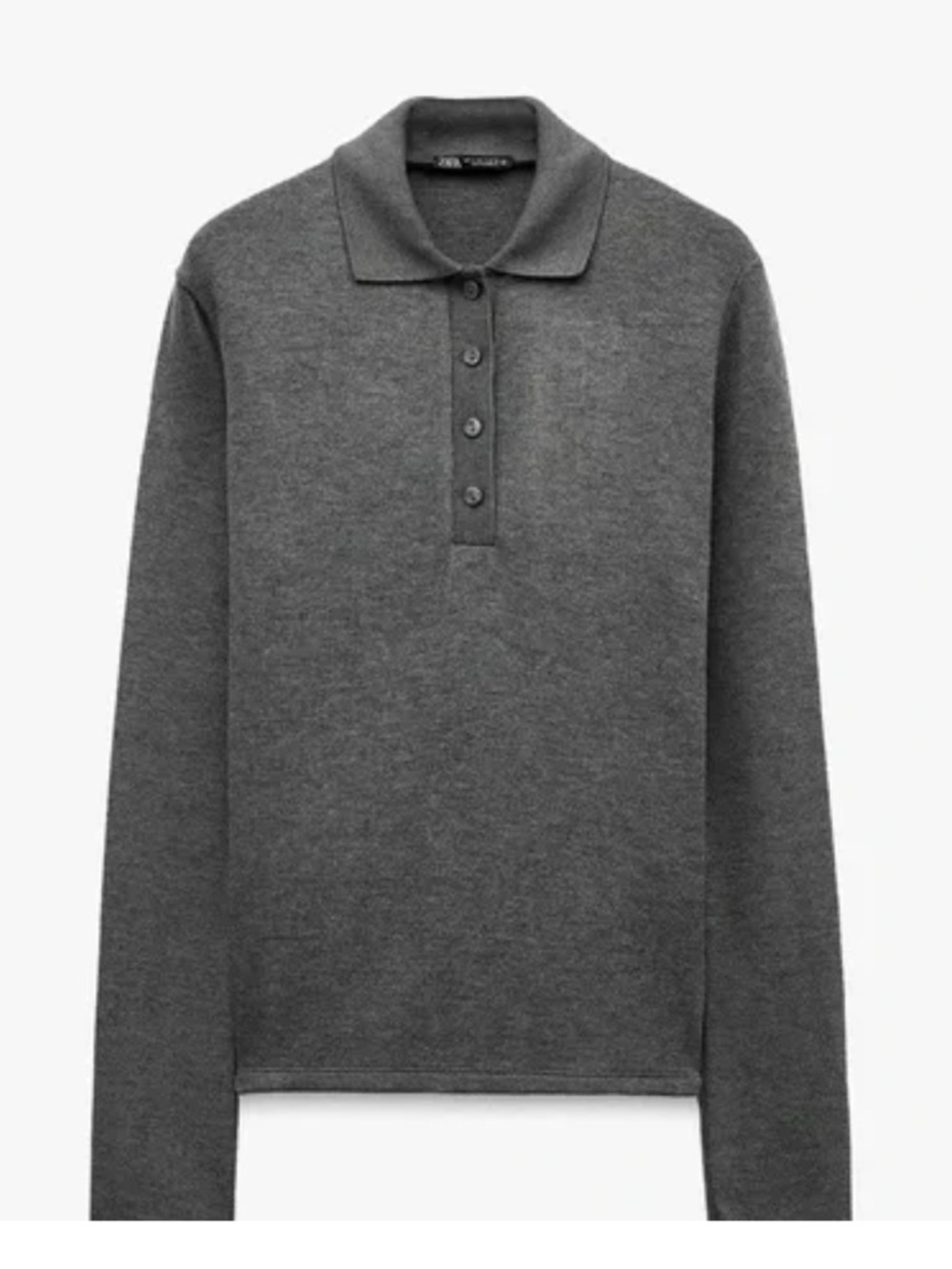 Zara Button-Up Collared Top
